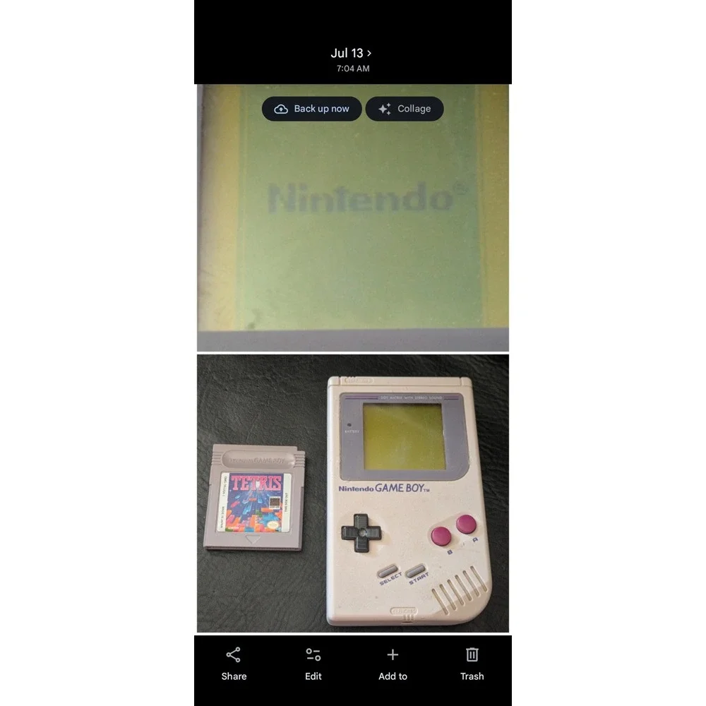 Nintendo Game Boy DMG-01 Console Gray Handheld Tetris Bundle Working